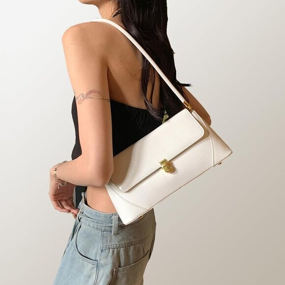 Pink Metallic Shoulder Bag Silver Tote Clutch for Women Gold Shoulder Purse with - Picture 2 of 6